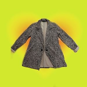 cheetah print blazer